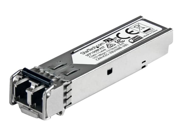 StarTech.com MSA Uncoded Compatible SFP Module, 100BASE-FX, 100MbE Multi Mode (MMF) Fiber Optic Transceiver, 100Mb Ethernet SFP, LC Connector, 2km, 1