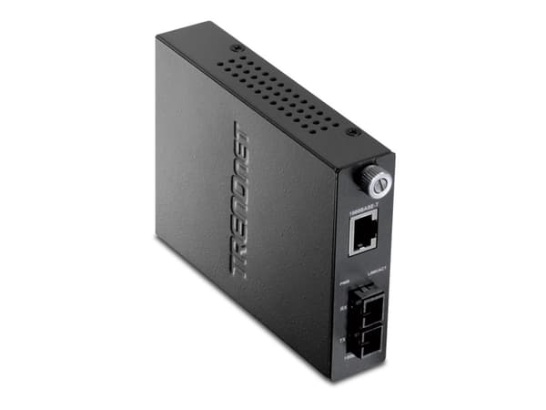 TRENDnet TFC-1000S20 - Fibermedieomformer - 1GbE - 1000Base-LX, 1000Base-T - RJ-45 / SC-enkeltmodus - opp til 20 km - 1300 nm - TAA-samsvar