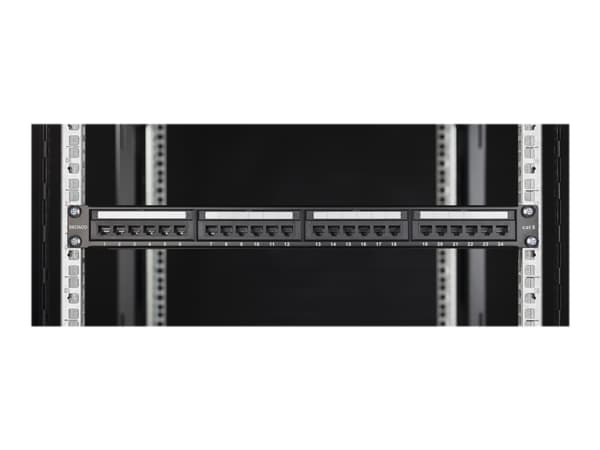 DELTACO PAN-112 - Liitäntäpaneeli - stativmonitori - RJ-45 X 24 - lajittelu - 1U - 19"