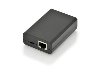DIGITUS Professional DN-95204 - PoE splitter - DC 34 - 57 V - 12 watt - utgangskontakter: 1 - svart