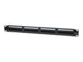 Miniatyrbilde 4 av 5: Intellinet Patch Panel, Cat6, UTP, 24-Port, 1U, Black - Koblingspanel - CAT 6 - UTP - RJ-45 X 24 - svart - 1U - 19"