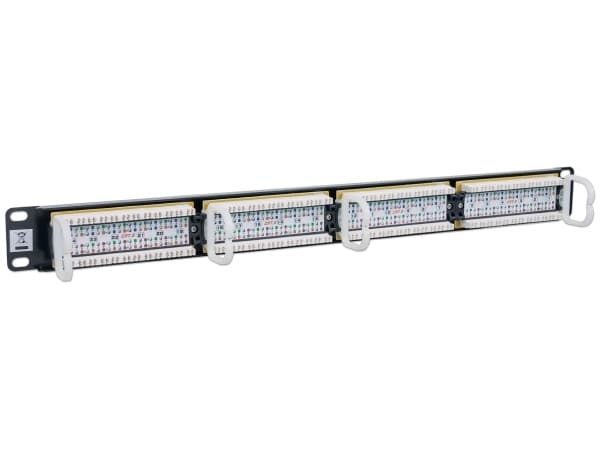 Intellinet Patch Panel, Cat6, UTP, 24-Port, 1U, Black - Koblingspanel - CAT 6 - UTP - RJ-45 X 24 - svart - 1U - 19"