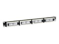 Miniatyrbilde 1 av 5: Intellinet Patch Panel, Cat6, UTP, 24-Port, 1U, Black - Koblingspanel - CAT 6 - UTP - RJ-45 X 24 - svart - 1U - 19"