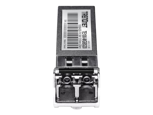TRENDnet TE100-MGBS20 - SFP-sändar/mottagarmodul (mini-GBIC) - 1GbE - 1000Base-LX, Fibre Channel - LC enkelläge - upp till 20 km - 1310 nm - TAA-komp