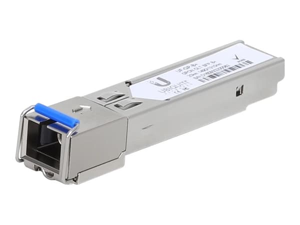 Ubiquiti U Fiber UF-GP-B+ - SFP-sändar/mottagarmodul (mini-GBIC) - SC/UPC enkelläge - upp till 20 km - 1490 (TX) / 1310 (RX) nm