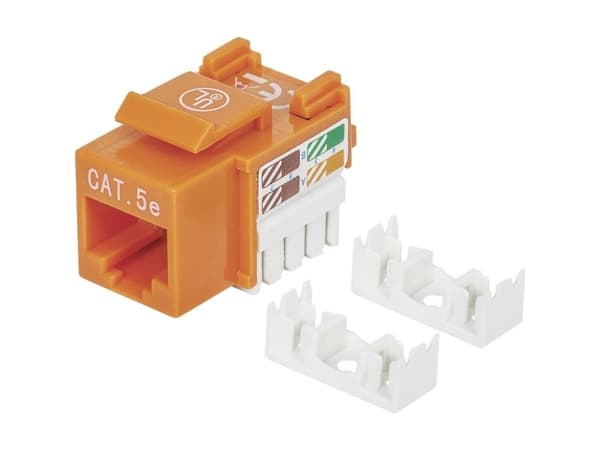 Intellinet 210577, Platt, Orange, RJ-45, Honkoppling, 22/26, Cat5e