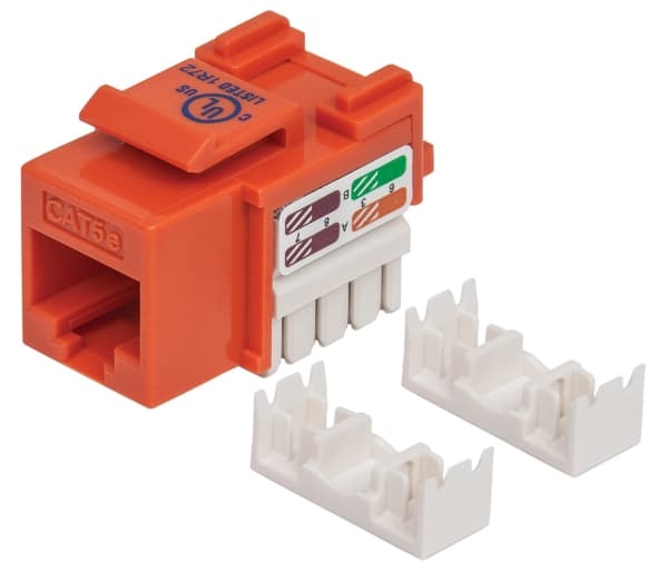 Intellinet 210577, Platt, Orange, RJ-45, Honkoppling, 22/26, Cat5e