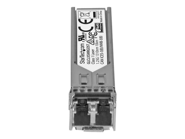 StarTech.com Cisco GLC Connector LX-SM-RGD Compatible SFP Module, 1000BASE-LX, 1GbE Single Mode Fiber Optic Transceiver, LC Connector, 10km 1310nm, D