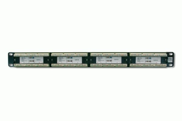 Digitus CAT 6 Class E, RJ-45, Cat6, Musta, Telinekiinnitys, 1U, LSA