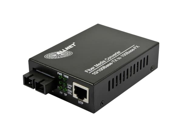 ALLNET ALL-MC107-ST-MM, 100 Mbps, IEEE 802.3,IEEE 802.3u,IEEE 802.3x, Fast Ethernet, 10,100 Mbps, 10BASE-T,100BASE-TX, 100BASE-FX