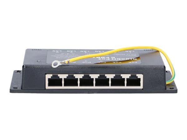 Extralink - Strøminjektor (veggmonterbar) - AC 100-240 V - 90 watt - utgangskontakter: 6 - svart