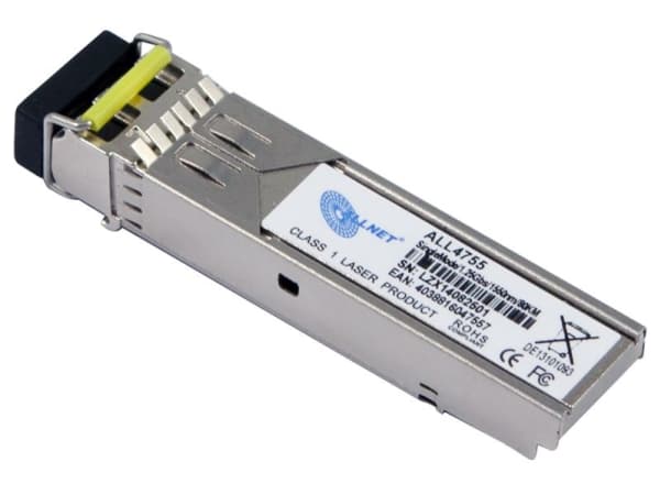 ALLNET ALL4755 - SFP (mini-GBIC) transceivermodul - GigE - 1000Base-ZX - LC-enkeltmodus - opp til 80 km - 1550 nm