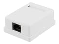Pikkukuva 2 / 5: Deltaco VR-217, Tasainen, Valkoinen, RJ-45, Cat6, U/UTP (UTP), 49 mm