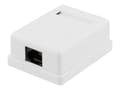 Pikkukuva 1 / 5: Deltaco VR-217, Tasainen, Valkoinen, RJ-45, Cat6, U/UTP (UTP), 49 mm