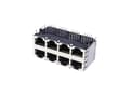 Miniatyrbilde 1 av 4: econ connect 3022S4, RJ45, Satin Stål, Messing, Nickel, 40 mO, 1,5 A, 0 - 70 °C