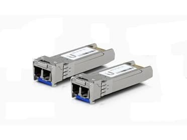 Ubiquiti U Fiber Single-Mode - SFP+ transceivermodul - 10GbE - LC-enkeltmodus - opp til 10 km - 1310 nm (en pakke 20)