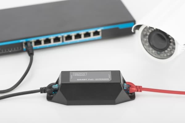 DIGITUS Professional PoE+ Extender - Forsterker - 1GbE - RJ-45 / RJ-45 - opp til 100 m