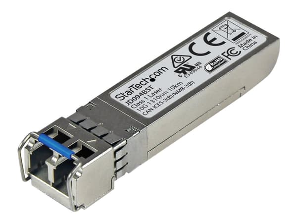 StarTech.com HPE JD094B Compatible SFP+ Module, 10GBASE-LR, 10GbE Single Mode (SMF) Fiber Optic Transceiver, 10GE Gigabit Ethernet SFP+, LC Connector