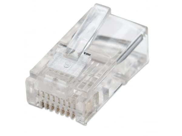Intellinet 502375, RJ-45, Gjennomsiktig, Gull, 100 stykker