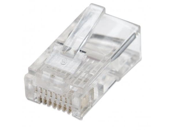 Intellinet 502375, RJ-45, Gjennomsiktig, Gull, 100 stykker