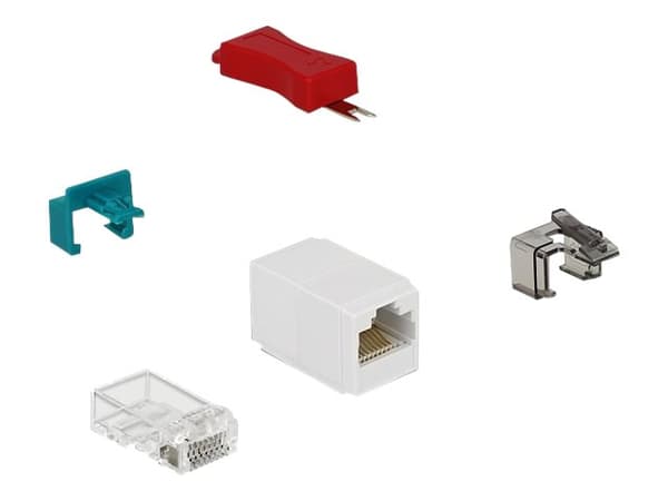DeLOCK Secure Clip Starter Set - LAN-kaapelin turvalukkosarja