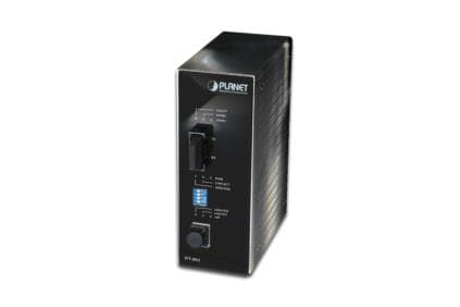PLANET IFT-802TS15 - Fibermedieomformer - 100Mb LAN - 10Base-T, 100Base-FX, 100Base-TX - SC-enkeltmodus / RJ-45 - opp til 15 km - 1310 nm