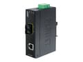 Miniatyrbilde 1 av 5: PLANET IFT-802TS15 - Fibermedieomformer - 100Mb LAN - 10Base-T, 100Base-FX, 100Base-TX - SC-enkeltmodus / RJ-45 - opp til 15 km - 1310 nm
