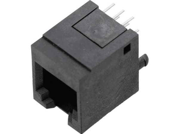 BEL Stewart Connectors 1410-4000-07 Modular indbygget sokkel 1410-4000-07 Tilslutning, lige Poler: 6P6C Sort 1 stk
