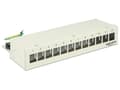 Pikkukuva 2 / 5: Delock Keystone Desktop Patch Panel - Liitäntäpaneeli - vaaleanharmaa, RAL 7035 - 12 porttia
