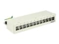 Pikkukuva 1 / 5: Delock Keystone Desktop Patch Panel - Liitäntäpaneeli - vaaleanharmaa, RAL 7035 - 12 porttia