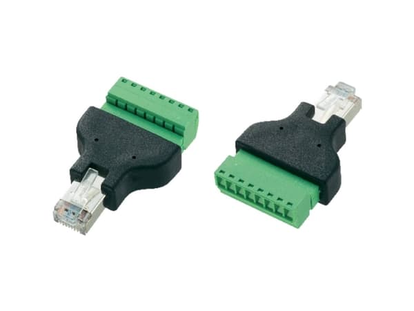 TRU COMPONENTS LT-RJ45 RJ45-kontakt, skruvanslutning 569296 Kontakt, rak 1 st
