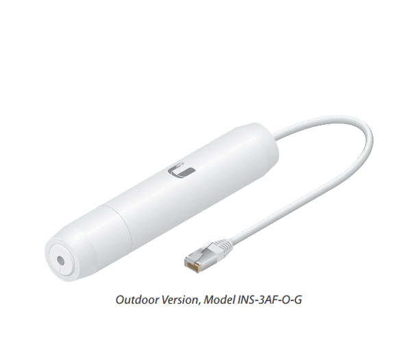 Ubiquiti Networks Instant 802.3af INS-3AF-O-G - Virtainjektori - 48 V
