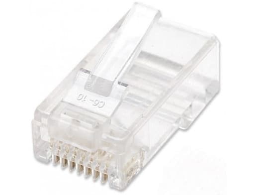 Techly IWP-JAR-C6RTY, RJ45, Gjennomsiktig, Plast, Cat6, U/UTP (UTP), Gull