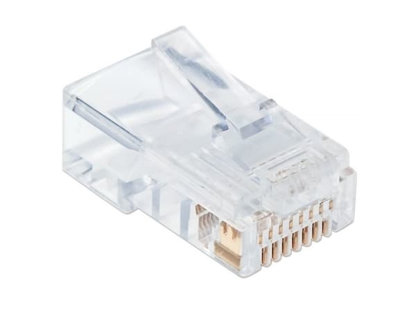 Techly IWP-JAR-C6RTY, RJ45, Gjennomsiktig, Plast, Cat6, U/UTP (UTP), Gull
