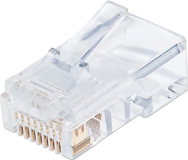 Techly IWP-JAR-C6RTY, RJ45, Gjennomsiktig, Plast, Cat6, U/UTP (UTP), Gull