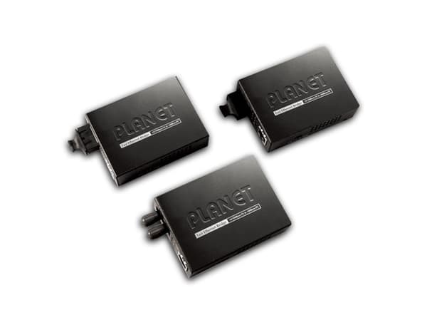 PLANET FT-802S15 - Fibermedieomformer - 100Mb LAN - 10Base-T, 100Base-FX, 100Base-TX - RJ-45 / SC-enkeltmodus - opp til 15 km - 1310 nm