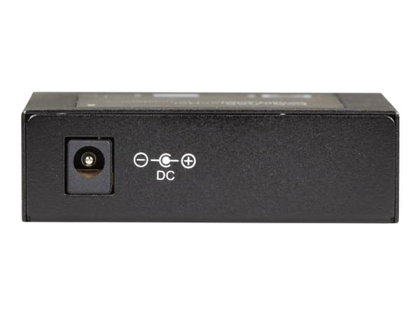 Black Box PoE+ PSE Media Converter - Fibermedieomformer - GigE - 10Base-T, 100Base-TX, 1000Base-T, 1000Base-X - RJ-45 / SFP (mini-GBIC)