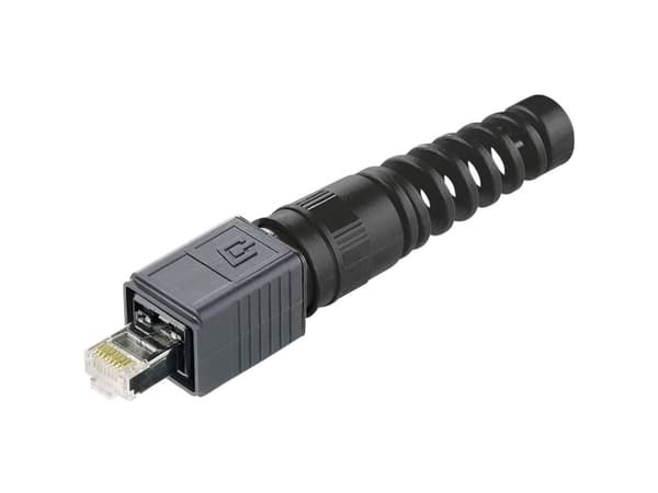 Telegärtner J80026A0016 RJ45-pistokesarja Variantti 4 J80026A0016 Pistoke, suora Navat: 8P8C Musta 1 kpl