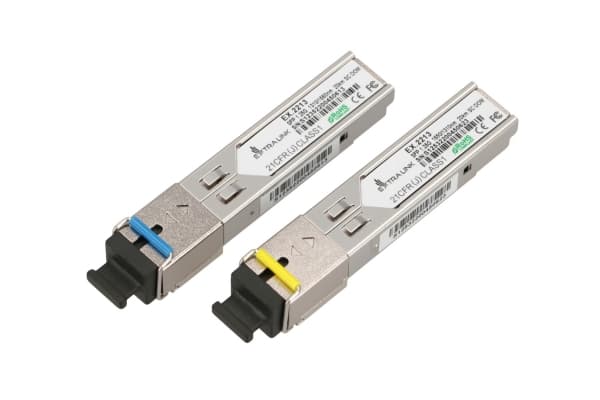 Extralink - SFP (mini-GBIC) transceivermodul - 1GbE, SONET - WDM - SC-enkeltmodus - opp til 20 km - OC-24 LR-1 - 1310 nm / 1550 nm (en pakke 2)