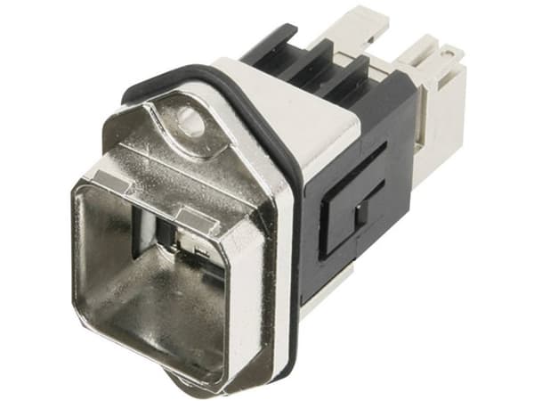 Telegärtner J80020A0010, RJ-45, Svart, Messing, Hunkjønn, Rett, Metall, Cat6