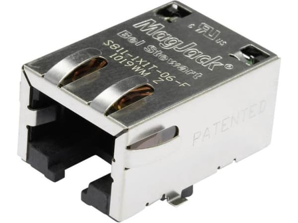 Bel Stewart Connectors S811-1x1t-06-F Magjack 10/100base-Tx 4 Transformer Tab