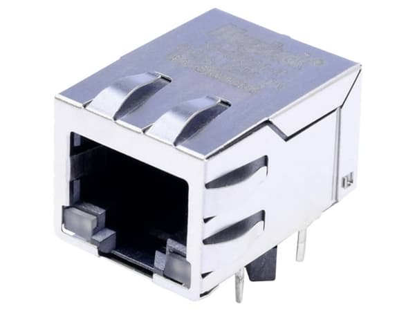 BEL Stewart Connectors MagJack 10 / 100Base-TX 4 sender med lysdioder Tab ned SI-60024-F Tilslutning, indbygning vandret 10 Base-TX Poler: 8P8C Forni