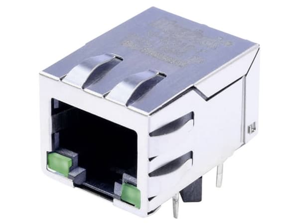 BEL Stewart Connectors MagJack 10 / 100Base-TX 4 sender med lysdioder Tab ned SI-60118-F Tilslutning, indbygning vandret 10 Base-TX Poler: 8P8C Forni
