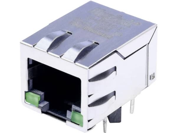 BEL Stewart Connectors MagJack 10 / 100Base-TX 4 sender med lysdioder Tab ned SI-60118-F Tilslutning, indbygning vandret 10 Base-TX Poler: 8P8C Forni
