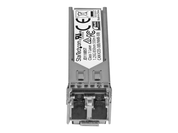 StarTech.com HPE JD118B Compatible SFP Module, 1000BASE-SX, 1GbE Multi Mode (MMF) Fiber Optic Transceiver, 1GE Gigabit Ethernet SFP, LC Connector, 55