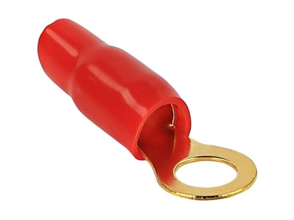 Kash 24K037 Rengasmainen kaapelikenkä Poikkileikkaus (max.)=35 mm² Reiän halkaisija =8 mm Osittain eristetty Punainen 1 kpl 1 kpl