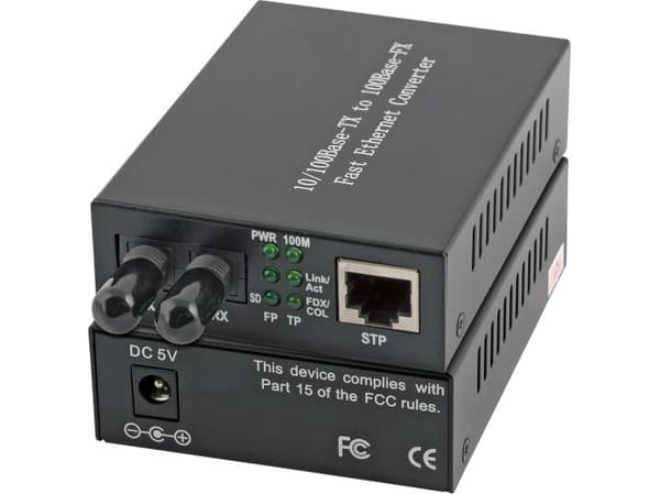 EFB Elektronik EL022V2, 100 Mbit/s, Raskt Ethernet, 10,100 Mbit/s, 100BASE-FX, 2000 m, 1310 nm