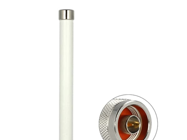 Delock WLAN - Antenne - 22 cm - Wi-Fi - 7 dBi, 4.5 dBi - rundtstrålende - utendørs - hvit