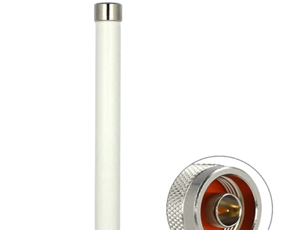 Delock WLAN - Antenne - 22 cm - Wi-Fi - 7 dBi, 4.5 dBi - rundtstrålende - utendørs - hvit