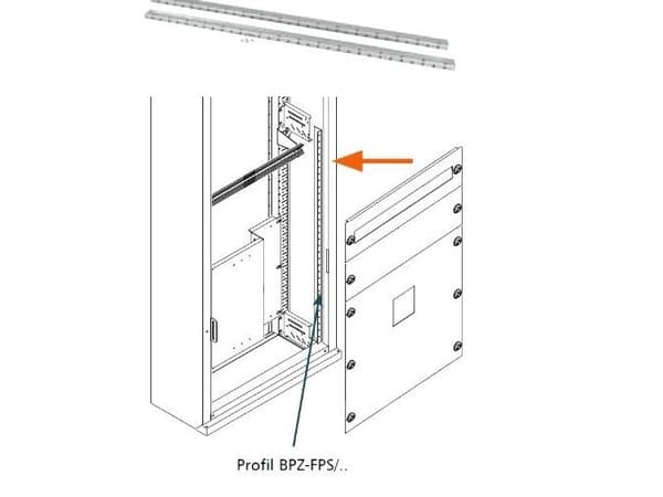 Eaton Monteringsprofil för frontlock BPZ-FPS/20 195x1,60mm - 106430